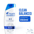 Head & Shoulders Clean & Balanced 2in1 Shampoo & Conditioner 350ml