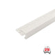 Dta Pvc Square Edge Tile Trim White 2.5m X 6mm