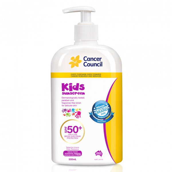 Cancer Council Kids Sunscreen SPF 50+ Pump 500ml