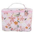 Wicked Sista Florence Rectangular Floral Print Cosmetic Bag for Travel and Makeup