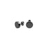 Rossan Black Disc Fake Plug Earring 10mm