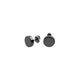 Rossan Black Disc Fake Plug Earring 10mm