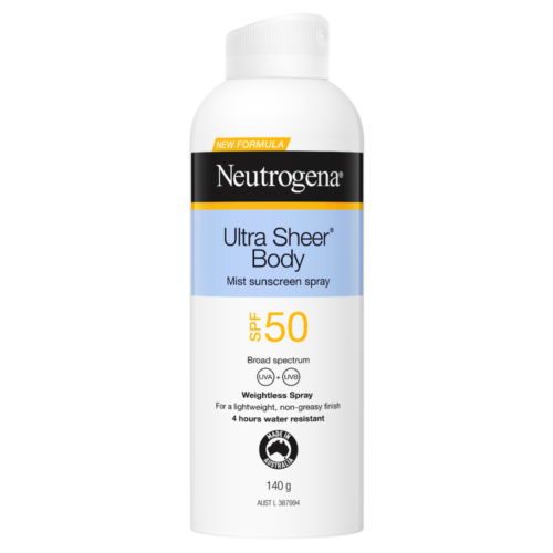 Neutrogena Ultra Sheer Body Mist Spf50+ 140g