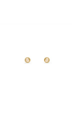 Earsense Gold Ball Stud Earrings 4mm
