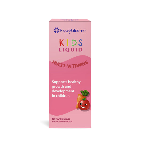 Henry Blooms Kids Liquid Multi-Vitamins Orange 100mL