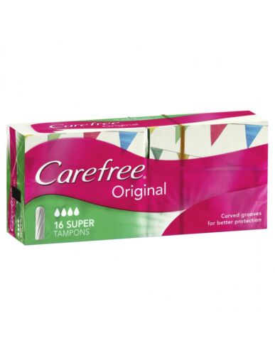 Carefree Tampons Super 16 Pack