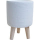 Lavida Planter White Ribb Cylinder