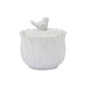 Coast to Coast Home White Ceramic Storage Jar with Decorative Bird Lid 11.5 cm x 12 cm