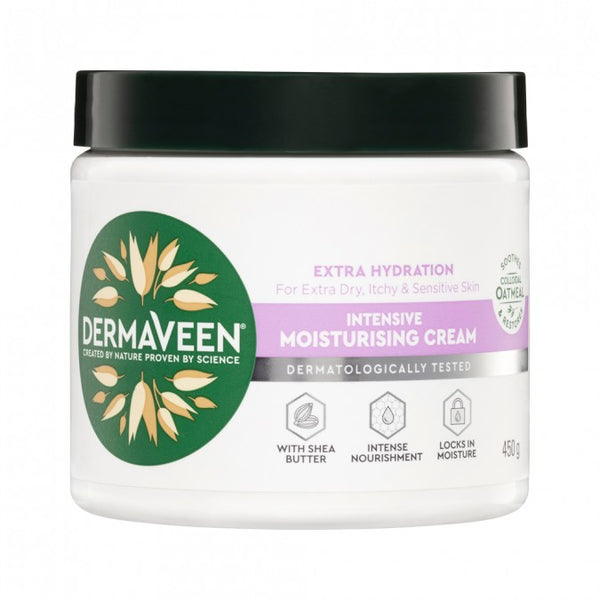 DermaVeen Intensive Extra Hydration Moisturising Cream 450g