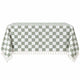 Escape to Paradise Tablecloth Check Sage 250CM X 142CM