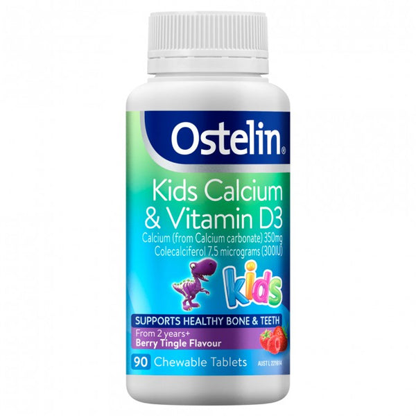 Ostelin Kids Calcium & Vitamin D3 Chewable 90 Tablets