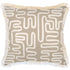 Escape to Paradise Cushion Cover Coastal Fringe Maze Taupe 60CM X 60CM