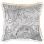 Escape to Paradise Cushion Cover Coastal Fringe Seminyak Smoke 60CM x 60CM