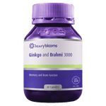 Henry Blooms Ginkgo and Brahmi 3000 60 Capsules