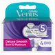 Gillette Venus Deluxe Smooth Swirl Blade Refills 4Pk