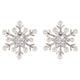 Wicked Sista Frosted Crystal Studs Silver 1 Pair