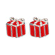 Wicked Sista Present Silver Stud Earrings