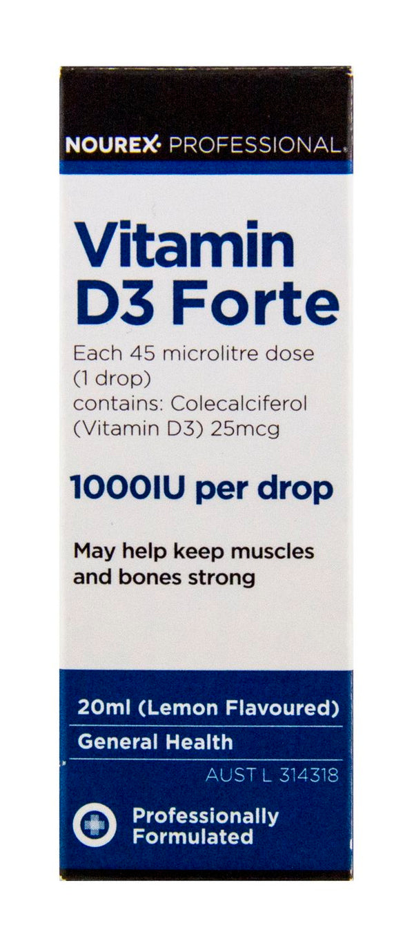 Nourex Professional Vitamin D3 Forte 1000Iu 20Ml