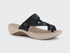 Homyped Fargo Women's Toe Thong Comfort Sandals Black C+ Width Size 9