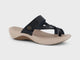 Homyped Fargo Women's Toe Thong Comfort Sandals Black C+ Width Size 9
