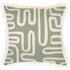 Escape to Paradise Cushion Cover Coastal Fringe Maze Sage 45CM x 45CM