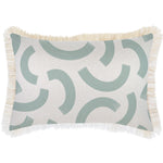 Escape to Paradise Cushion Cover Coastal Fringe Muse Seafoam 35CM X 50CMCushion Cover Coastal Fringe Muse Seafoam 35CM X 50CM