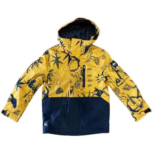 Quiksilver Mission Printed Block Youth Jacket - Snow Tripper 10