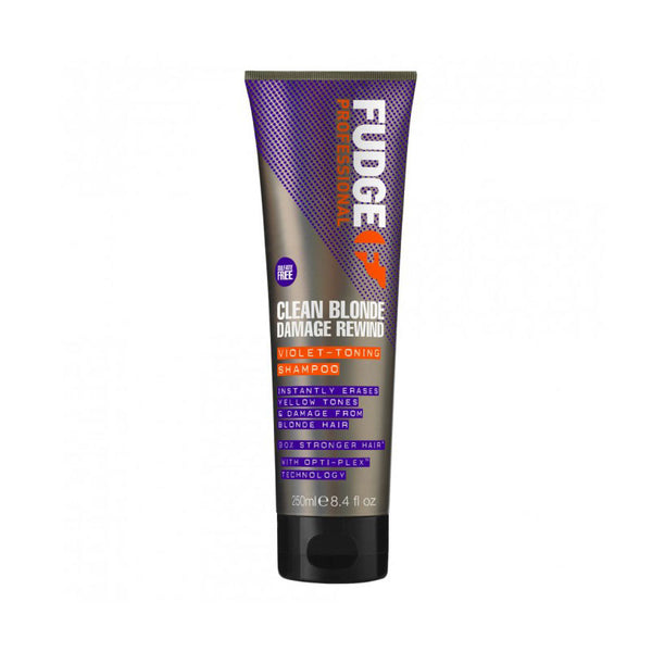 Fudge Clean Blonde Damage Rewind Violet Toning Shampoo 250ml