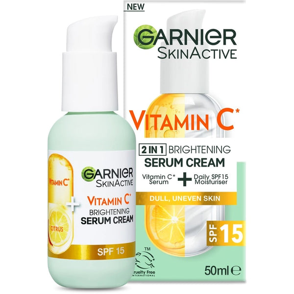 Garnier Skin Active Vitamin C* Brightening Serum Cream with SPF15 50ml