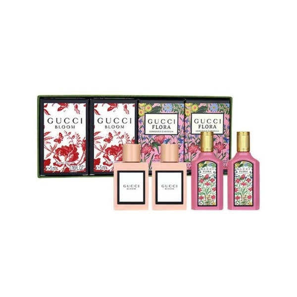 Gucci Bloom and Flora 4 Pieces Mini Set EDP 5mL