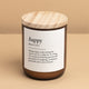 The Commonfolk Collective Dictionary Meaning Happy Candle