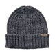 Hammer + Field Marle Ribbed Beanie Black Charcoal OS