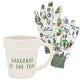 Burgon & Ball Passionflower Gardening Gift Set with Gloves and Enamel Mug