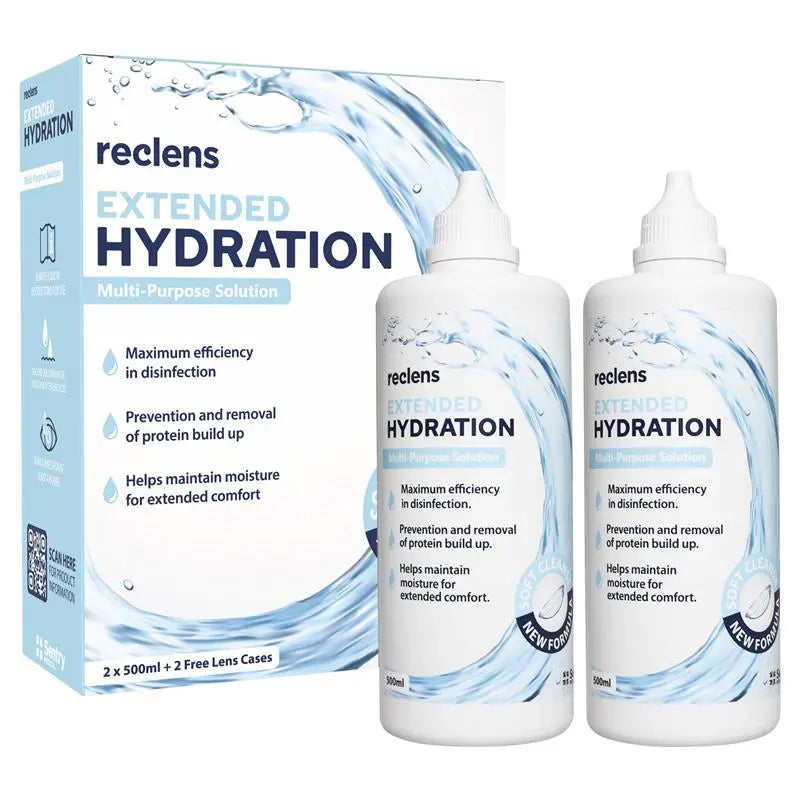 Reclens Extended Hydration Multi Purpose Solution 2 x 500ML – Cosmetics ...