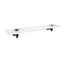 Bolera Glass Shelf Round & Square Plates Black