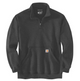Carhartt Quater Zip Mock Neck Sweatshirt Carbon Heather