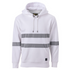 Eleven Black Hooded Fleece Jumper Taped White