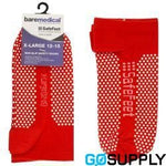 SafeFeet Non Slip Ankle Socks Orange Regular Size 2 To 6