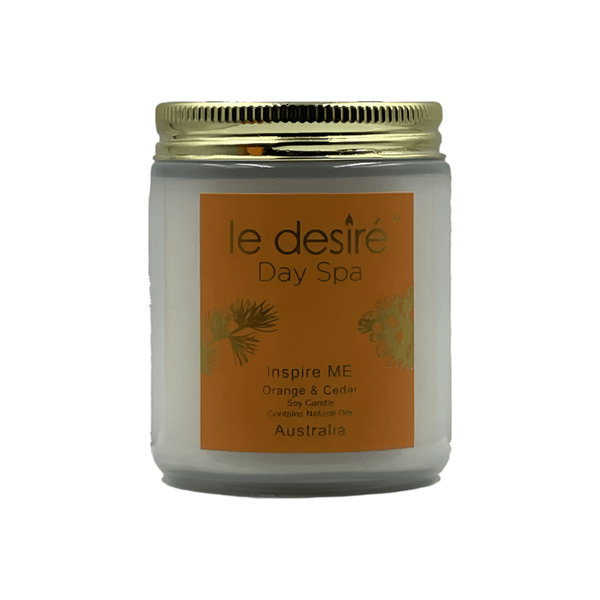 Le Desire Day Spa Soy Candle - Orange & Cedar