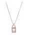 Equilibrium Love Lock Chain Necklace with Cubic Zirconia 45cm