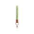 Teacher Green Daisy Fabric Wristlet Keychain