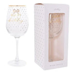 Jewelled Birthday Wine Glass 23.5CM