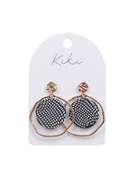Kiki Monochrome Clay Hoops Earrings 4CM