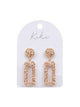 Kiki Luxe Gold Rectangle Earrings