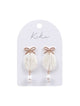 Kiki Pearl Bow Earrings for Women