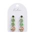 Kiki Jade Hue Drops Earrings Gold Tone Stone Dangle Earrings