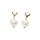 Palas Listen to Your Heart Pearl Earrings