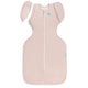 Love To Dream Cocoon Swaddle Sleep Bag 1.0 Tog Stretch Cotton Twinkle Powder Pink Medium
