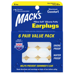 Mack's Moldable Pillow Soft Silicone Earplugs 6 Pairs