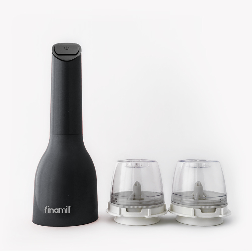 FinaMill Classic Battery Salt Pepper Mill and Spice Grinder in One